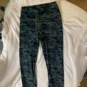 Fabletics Powerhold Camo Leggings EUC